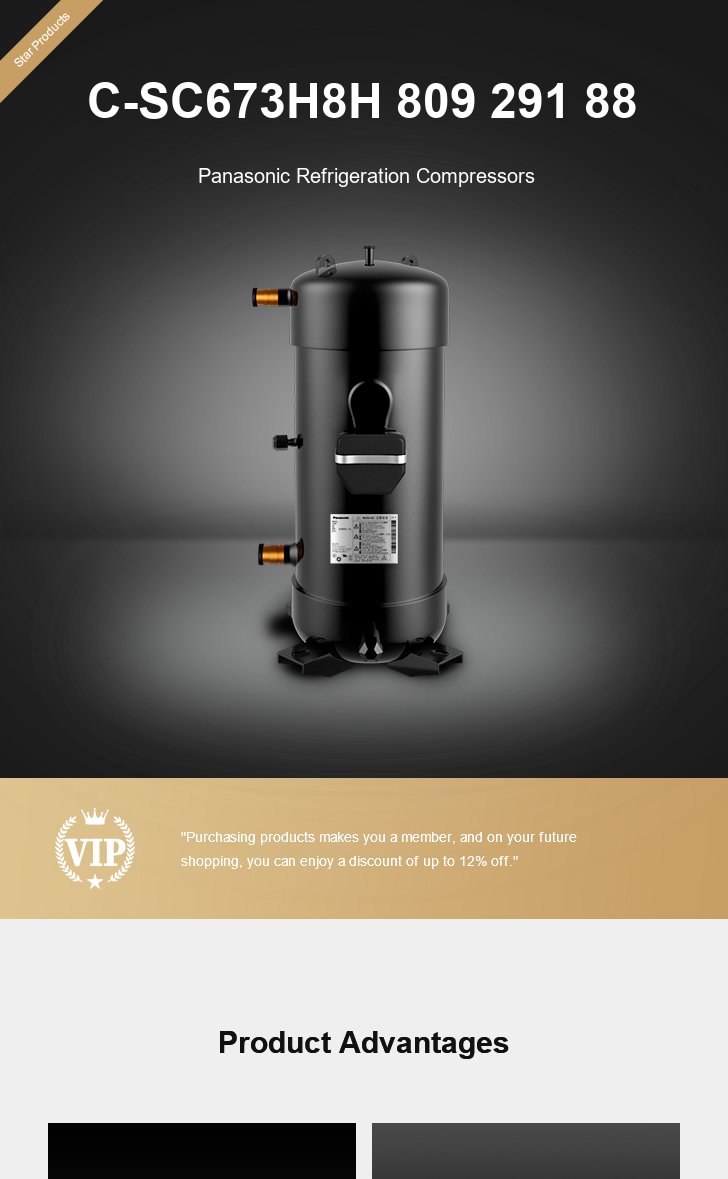 Panasonic Compressor C-SC673H8H 809 291 88, technical parameters pdf, structure diagram